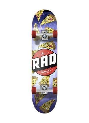 Скейтборд rad logo progressive complete skateboard 8" (galaxy pizza)