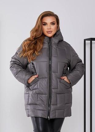 Супер стильна модель зимової куртки, 48-58 розмірів. 3076156 фото