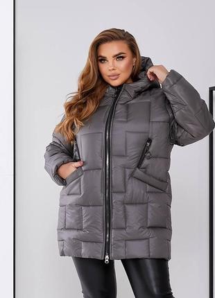 Супер стильна модель зимової куртки, 48-58 розмірів. 3076151 фото