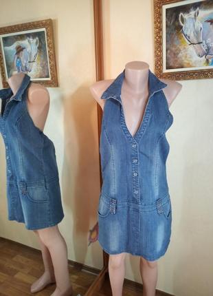 Джинс платье с открытой спиной monica,s