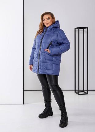 Супер стильна модель зимової куртки, 48-58 розмірів. 3076153 фото