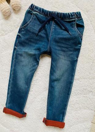 Стильные трикотажные джинсы next (2-3р)▪️3 фото