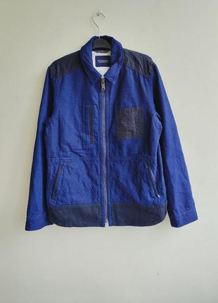 Мужской джинсовый жакет пиджак scotch & soda amsterdam blauw