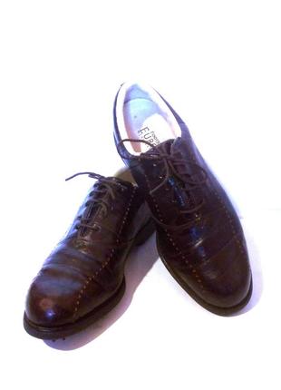 Кожаные туфли / кроссовки с мягкими шипами для гольфа footjoy, р.38-39 код t4036