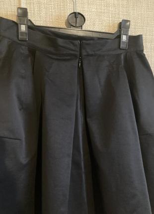 Чёрная расклешённая юбка миди imperial2 фото
