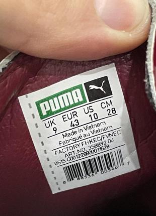 Лаковые осенние кеды кроссовки обуви puma basket, размер 43, 28 см6 фото