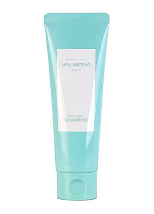 Шампунь для волос увлажнение valmona recharge solution blue clinic shampoo, 100 мл1 фото