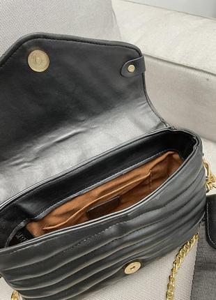 Женская сумка в стиле wave black люкс качество5 фото