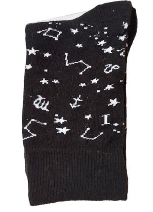Чорні шкарпетки з принтом lidl р.35-38