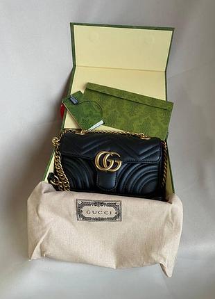 Сумка в стиле gucci gg marmont matelassé mini bag