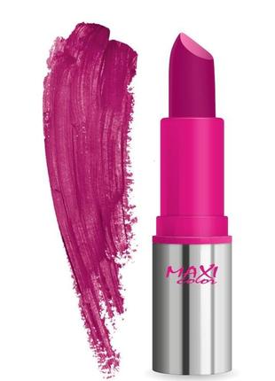 Помада для губ maxi color hydra shine lipstick 4.2г оттенок 08 горький шоколад3 фото