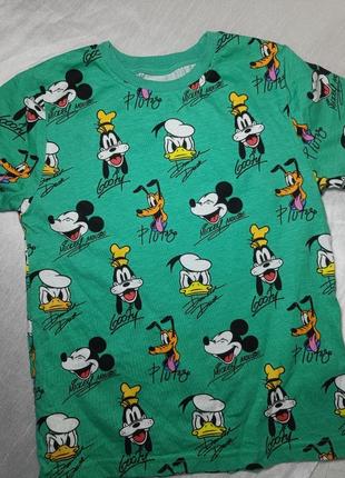 Детская футболка. футболка детская микки маус (mickey mouse) зеленая