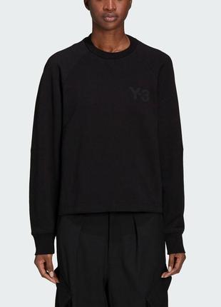 Світшот adidas y-3 classic logo crew women's sweatshirt (gv0336) оригінал