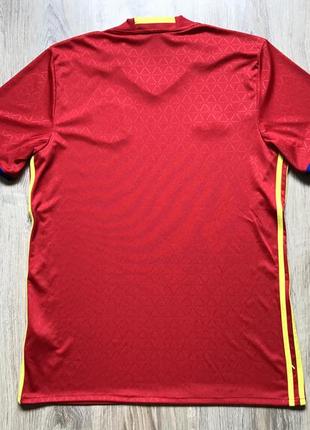 Чоловіча футбольна майка джерсі adidas clima cool spain home2 фото