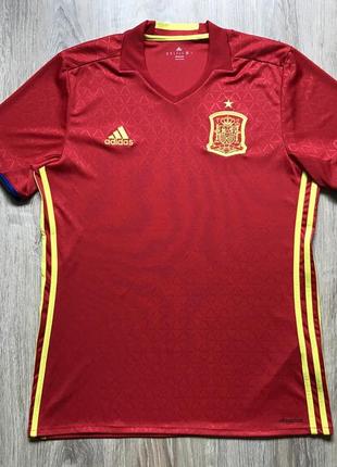 Чоловіча футбольна майка джерсі adidas clima cool spain home7 фото