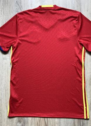 Чоловіча футбольна майка джерсі adidas clima cool spain home8 фото