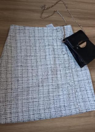 Юбка твидовая от h&m