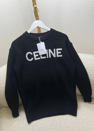 Чёрная свитер туника селин celine