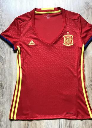 Жіноча футболка джерсі adidas spain футбольна форма