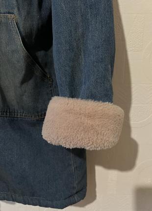 Зимняя куртка утепленная джинсовая куртка с капишоном куртка с капишоном3 фото