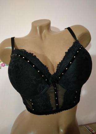 Шикарний кружевний подовжений бюстгальтер з пуш ап censored, eur 85d