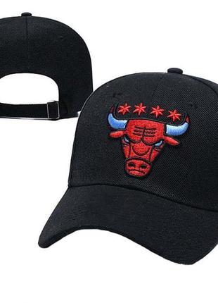 Кепка бейсболка chicago bulls (чикаго буллз) черная