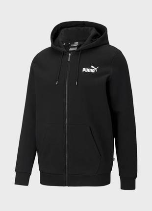 Чоловічі толстовки-худі essential full-zip logo men's hoodie р. m, l