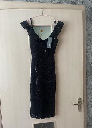 Платье ажурное в пайетки i saw it first