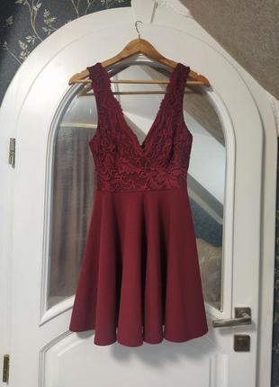 Волшебное сетевое платье с декольте new look размер 84 фото