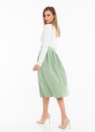 Женская юбка миди 086 в разных расцветках7 фото