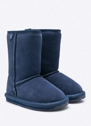 Ugg emu australia,замшевые синие зимние угги с13/31р.р.