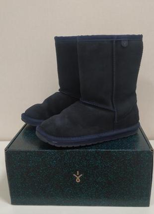 Ugg emu australia,замшевые синие зимние угги с13/31р.р.8 фото