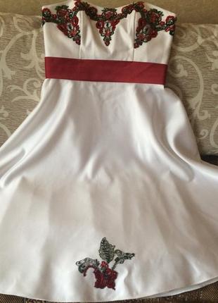 Платье на росписку, для дружок