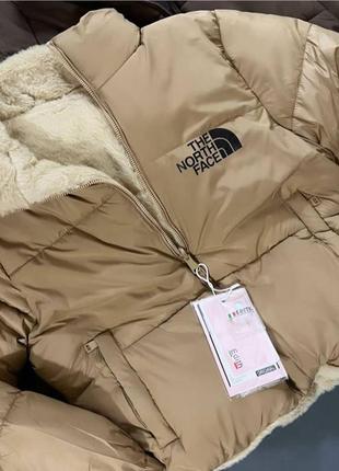 Куртка жіноча тепла з хутром зимова коротка без капюшона утеплена на зиму базова...