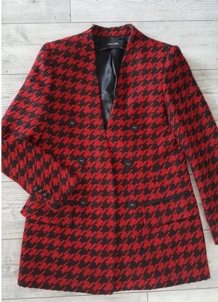 Стильный жакет пиджак блейзер из смесовой шерсти zara6 фото