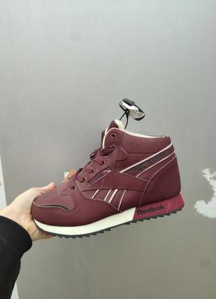 Подростковые reebok зимние на меху/ зимние кроссовки