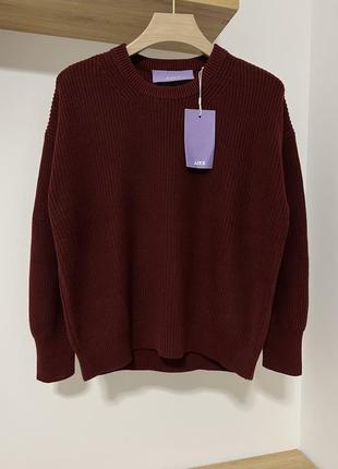 Натуральний теплий вʼязаний светер 100% бавовна jjxx