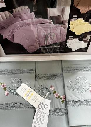 Шикарное постельное белье натуральный сатин,оригинальный дизайн2 фото