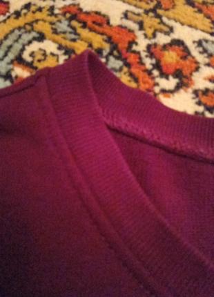 Женское платье-мини базовое повседневная домашняя одежда удлиненный хлопок темно-вишневого цвета оверсайз свитшот h&amp;m5 фото