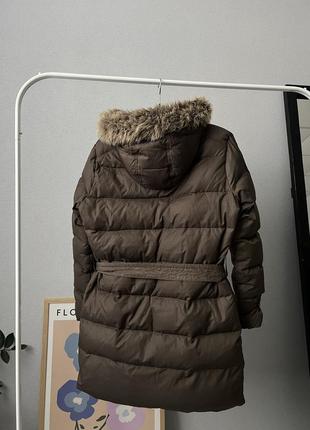 Жіноча тепла зимова куртка парка пуховик пухова пух барбур barbour winter parka puffer6 фото