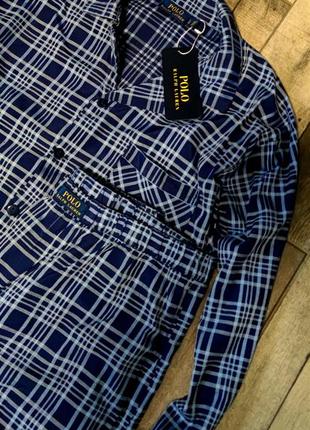 Чоловіча брендова піжама для сну та дому polo ralph lauren в синьому кольорі розмір l3 фото