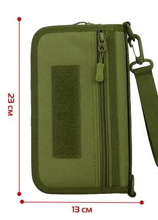 Тактический кошелек (клатч, барсетка) eagle a013 с системой molle green6 фото