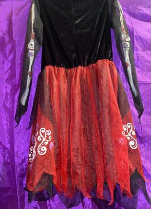 Платье платье платье карнавал скелет череп новый год новенького ч3 фото