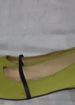 Туфлі балетки замшеві bolero іспанія розмір 42, туфлі замш2 фото