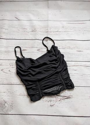 Топ черный в сетку от shein