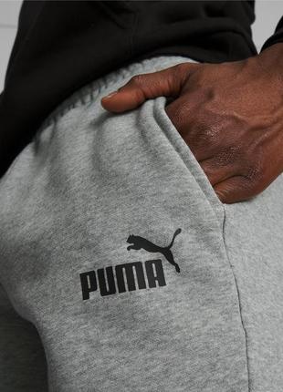 Спортивні бавовняні штани puma утеплені2 фото