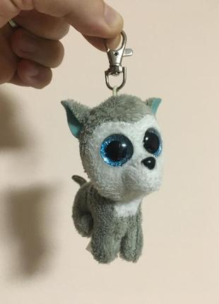 Брелок для сумки волк и эмоджи