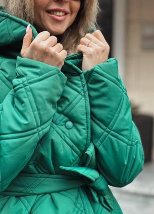 Куртка женская с поясом цвета5 фото