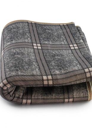 Тепла електропростирадло з підігрівом electric blanket 150х120 см (клітинна, сіра) bf