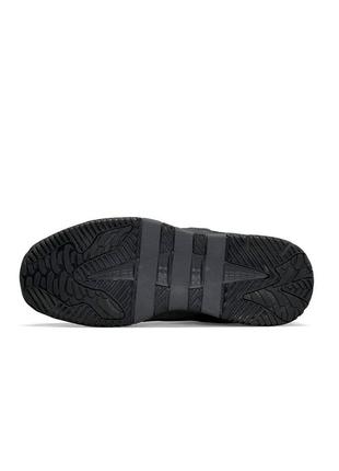 Мужские зимние кроссовки ботинки adidas originals niteball men’s gray black адидас нейтбол с мехом7 фото